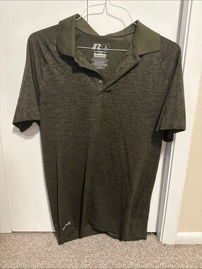 Russell Athletic Olive Green Polo Shirt
